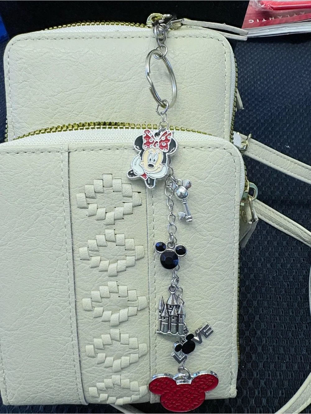 Mickey and Minnie Mouse themed bag Charm Keychain/clip